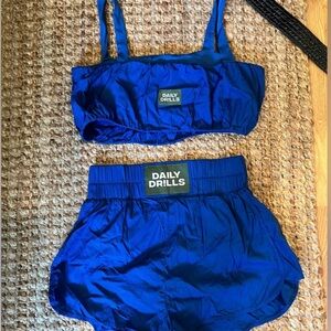 Daily Drills Blue Two-Piece Set